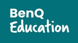 BenQ Education logo White on teal 3840x2160